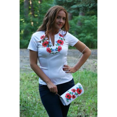 Embroidered blouse "Melody of Summer"